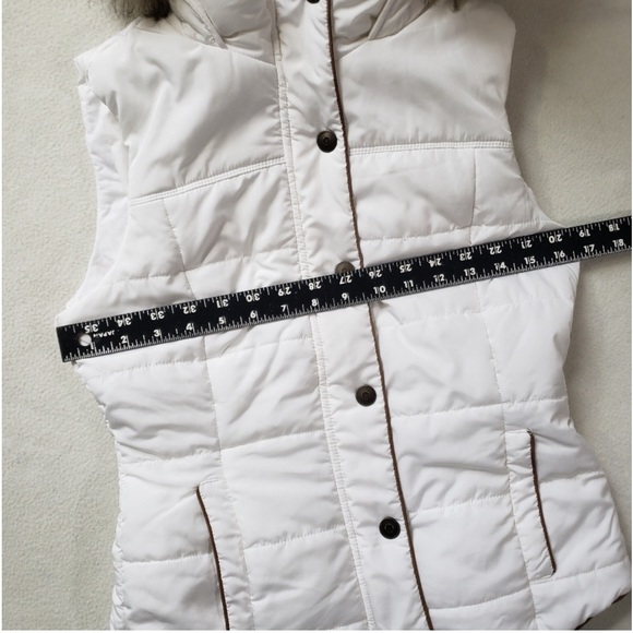 Prince & Fox White Puffer Vest Size S/P - Picture 9 of 10
